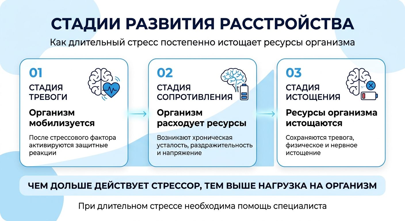 Лечение стресса в Подольске инфографика